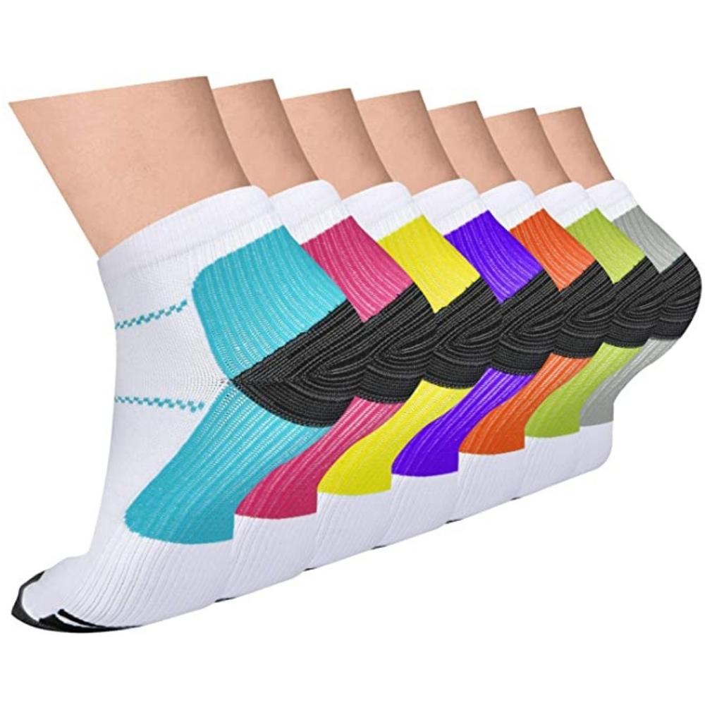 6 Pair Pro Ankle Compression Socks - Omega Walk - socks-4-small